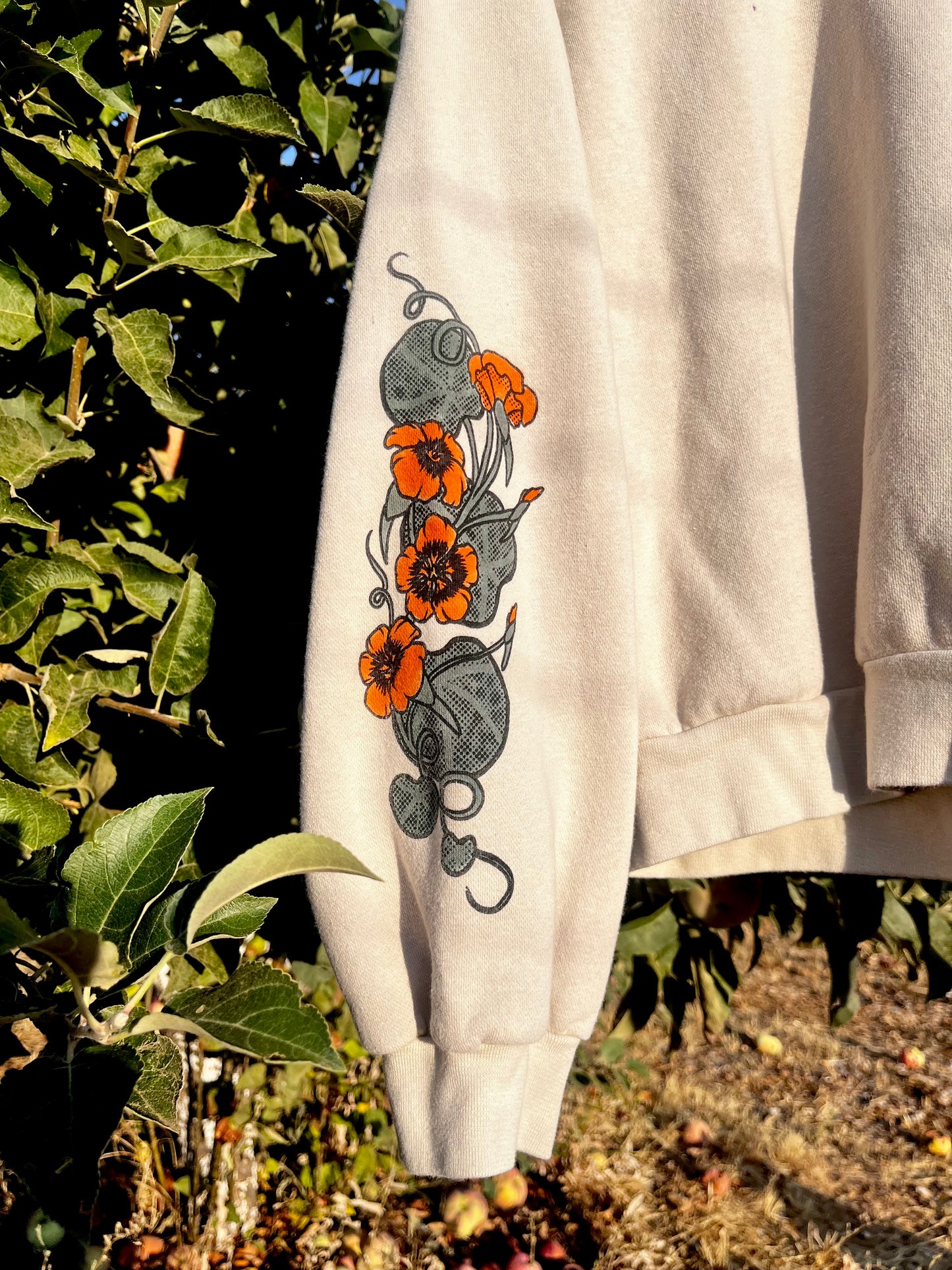 Swallowtail Butterfly Crop Crew Neck