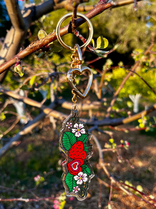 Strawberry Keychain