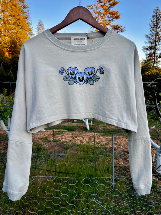 Pansy Crop Long Sleeve