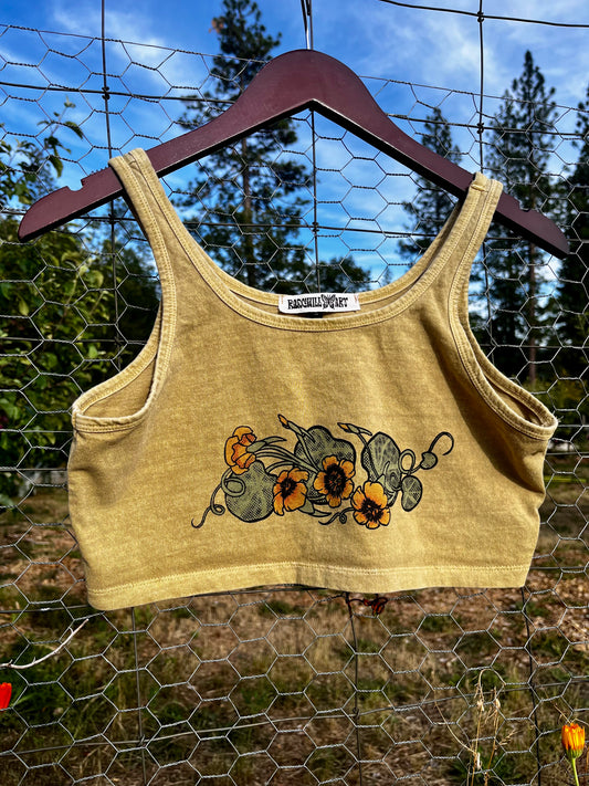 Nasturtium Cotton Crop Tank